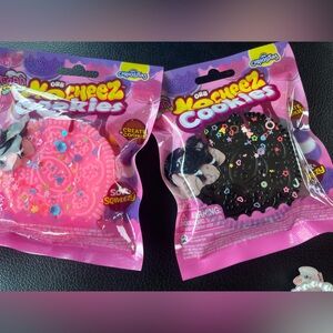 ORB Cheez Cookies Squeezable Toy - Pink & Black